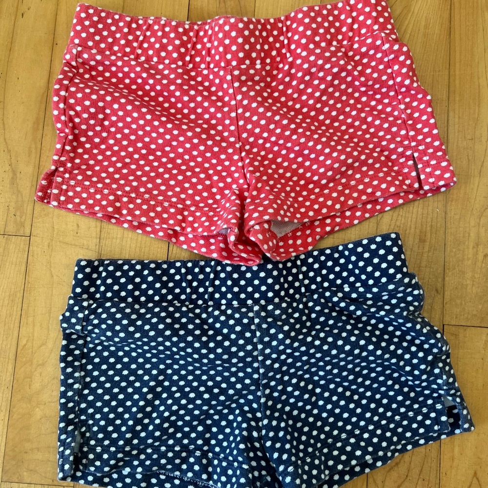 Old Navy Kids Polka Dot Shorts - Red and Blue